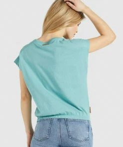 Khujo MARIKA - Camiseta Estampada - Aqua Meliert, Mujer -Ofertas KHUJO Tienda 9dcc6b6ff365473c92ddbaba0d92f63a