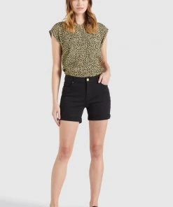 Khujo RIVEN - Shorts Vaqueros - Schwarz, Mujer -Ofertas KHUJO Tienda 9e1b9a7812234e5eb269be0f63a31e3d