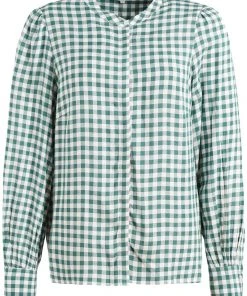 Khujo DAMINA - Blusa - Green/white, Mujer -Ofertas KHUJO Tienda 9f0e8f174d1b4871a9d50692b8adf021