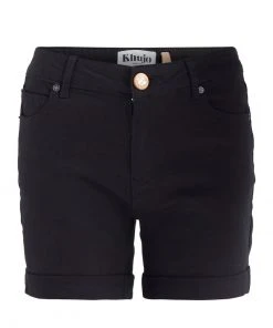 Khujo RIVEN - Shorts Vaqueros - Schwarz, Mujer -Ofertas KHUJO Tienda a04869e3538f407590e02d996b523751