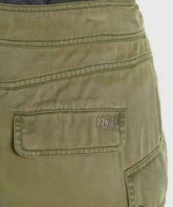 Khujo JOSLIN - Pantalones Cargo - Khaki Gewaschen, Mujer -Ofertas KHUJO Tienda a0dfeaffdc004f75a520b1cfbc003490