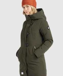 Khujo CLEAO - Abrigo De Invierno - Dunkeloliv, Mujer 4 Khujo CLEAO - Abrigo De Invierno - Dunkeloliv, Mujer -Ofertas KHUJO Tienda a0f03ffc255249d9962117d724454611