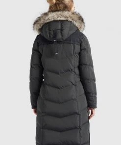 Khujo LUBECK LONG - Abrigo De Invierno - Dunkelgrau, Mujer -Ofertas KHUJO Tienda a12f6f84a8a549ac8c9a337d00024631