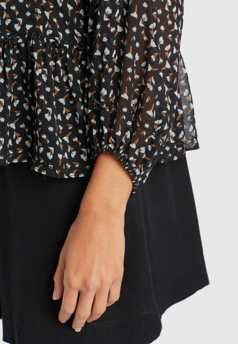 KLEMENTINA - Blusa - black/blue Khujo KLEMENTINA - Blusa - Black/blue, Mujer -Ofertas KHUJO Tienda a170f9db761c4d86a9d20127aef7cf74