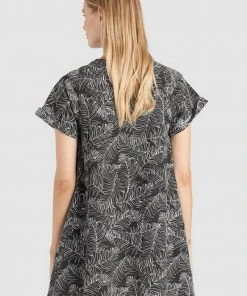 Khujo IOCASTE - Vestido Ligero - Schwarz Gemustert, Mujer -Ofertas KHUJO Tienda a3e55ee3c7ae495b8fc92751c27d07b6