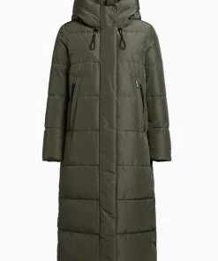 Khujo SOULANI - Abrigo De Invierno - Dunkeloliv, Mujer -Ofertas KHUJO Tienda a450538ad21a4f6abb90043c7cffeb9a