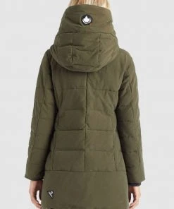 Khujo SHERMA2 - Abrigo De Invierno - Oliv, Mujer -Ofertas KHUJO Tienda a4deddd3ba2646289fc0711fb2403353