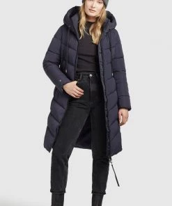 Khujo AYLEENA - Abrigo De Invierno - Dunkelblau, Mujer -Ofertas KHUJO Tienda a4f9113940a4476783ae72ff04d3d5c2
