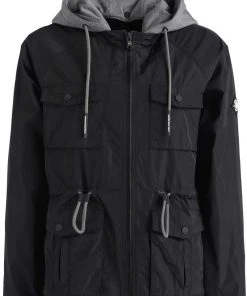 Khujo FAMKE - Chaqueta De Entretiempo - Schwarz, Mujer -Ofertas KHUJO Tienda a7ebf9d98efa425fa128f03111ceebed