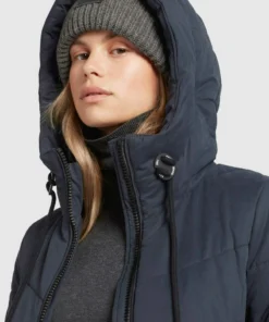 Khujo ARIBAY PEACHED - Abrigo De Invierno - Dunkelblau, Mujer -Ofertas KHUJO Tienda a89b6120fc234655923ae6c414dd1e0b