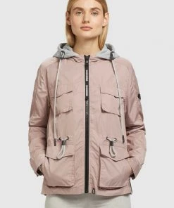 Khujo FLAMES - Chaqueta Fina - Blassrosa, Mujer