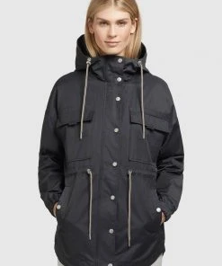 Khujo PRAYATA - Parka - Dunkelgrau, Mujer