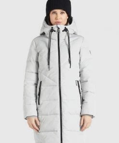 Khujo ELESSA2 - Abrigo De Invierno - Hellgrau, Mujer