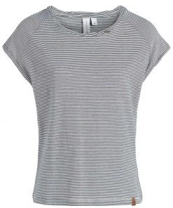 Khujo BABSI - Camiseta Estampada - Weiß Blau Gestreift, Mujer -Ofertas KHUJO Tienda af5986c7db4e434cb214d80d2ca7c57a