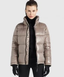 Khujo BLONDIE - Chaqueta De Invierno - Taupe Glänzend, Mujer -Ofertas KHUJO Tienda b0ae3d67b0924b78be14d8532e5ba74d