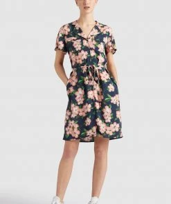 Khujo ELIZAVETA - Vestido Camisero - Xb8 Rose Hawaiian Floral Aop, Mujer -Ofertas KHUJO Tienda b1abe8d0123e4484866e219d9f3a7a2b