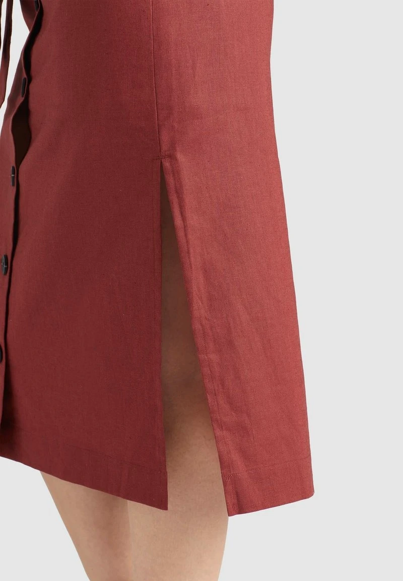 Khujo VARSHA - Falda Acampanada - Rotbraun, Mujer 6 Khujo VARSHA - Falda Acampanada - Rotbraun, Mujer - Imagen 6