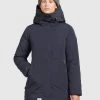 Khujo KANDA - Abrigo De Invierno - Dark Blue, Mujer