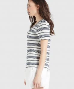 Khujo PERGOLA - Camiseta Básica - Naturweiß-dunkelblau Gestreift, Mujer 5 Khujo PERGOLA - Camiseta Básica - Naturweiß-dunkelblau Gestreift, Mujer -Ofertas KHUJO Tienda b30364dd3df5449d934a28d062eabad6