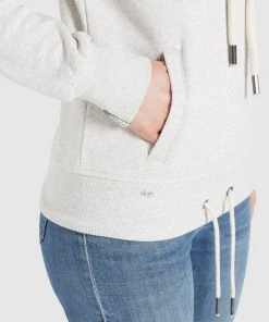 Khujo TEMPA - Jersey Con Capucha - Hellgrau Meliert, Mujer -Ofertas KHUJO Tienda b61f1cc185cc4b55bc9640b86696790e