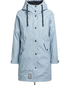Khujo ODELIE - Impermeable - Hellblau, Mujer -Ofertas KHUJO Tienda b76c8fb52bc544ada8b0c2218061904c