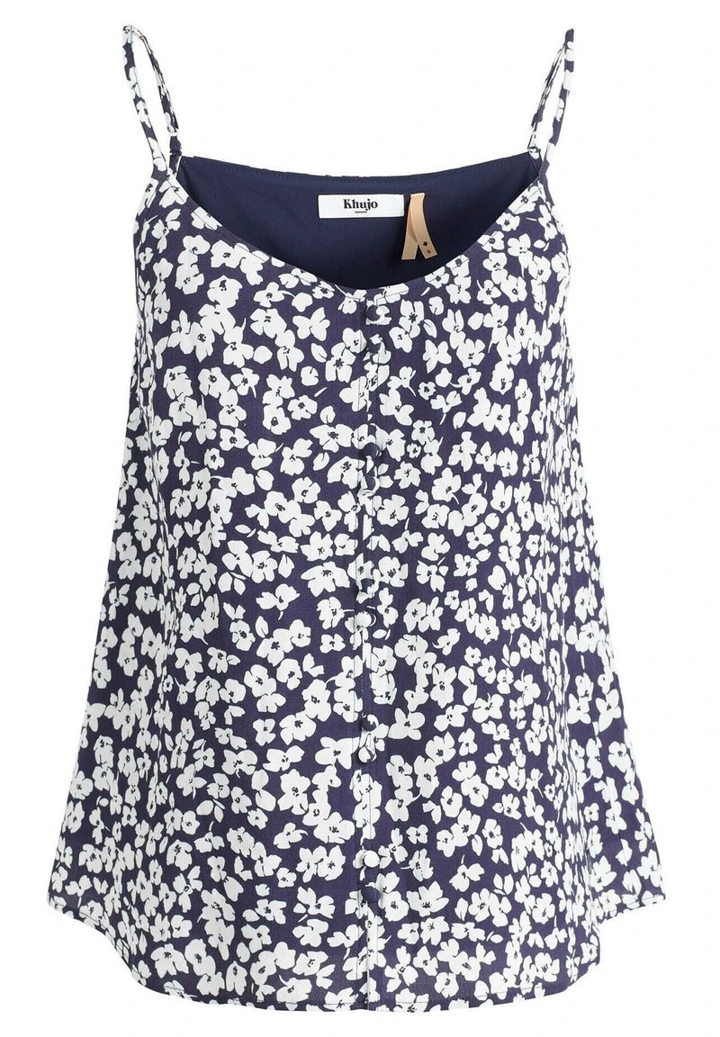 ELLEN - Blusa - dunkelblau weiß geblümt Khujo ELLEN - Blusa - Dunkelblau Weiß Geblümt, Mujer -Ofertas KHUJO Tienda ba8c9473f0464971a30a6d1a67928fb9