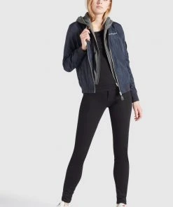 Khujo LARIFA - Chaquetas Bomber - Dunkelblau, Mujer -Ofertas KHUJO Tienda bab8469bf80b410087d10ae2e4d5a8c6