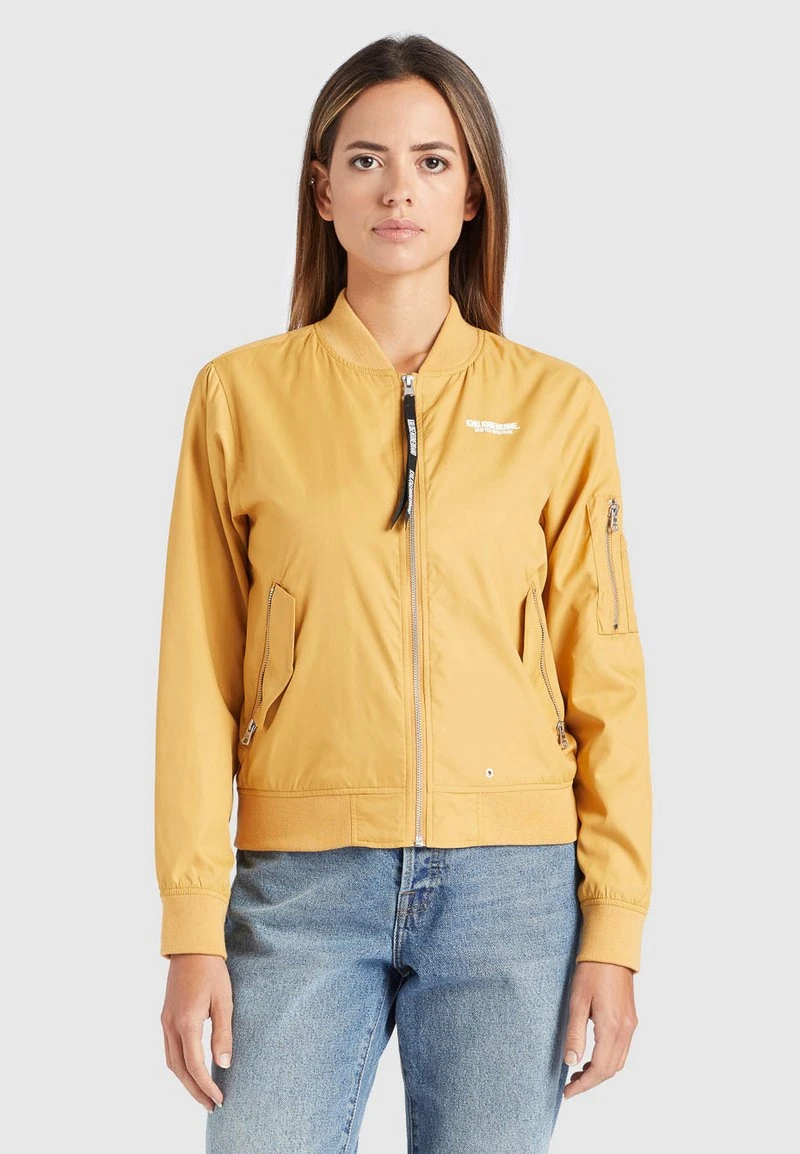 KALIA - Chaquetas bomber - beige/yellow Khujo KALIA - Chaquetas Bomber - Beige/yellow, Mujer -Ofertas KHUJO Tienda bae3a9b1f44846a693f6591e91234ebf