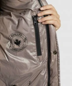 Khujo GERDA SHINY - Abrigo De Invierno - Taupe Glänzend, Mujer -Ofertas KHUJO Tienda bc4f91dc82204d6abf13b365387f05fa