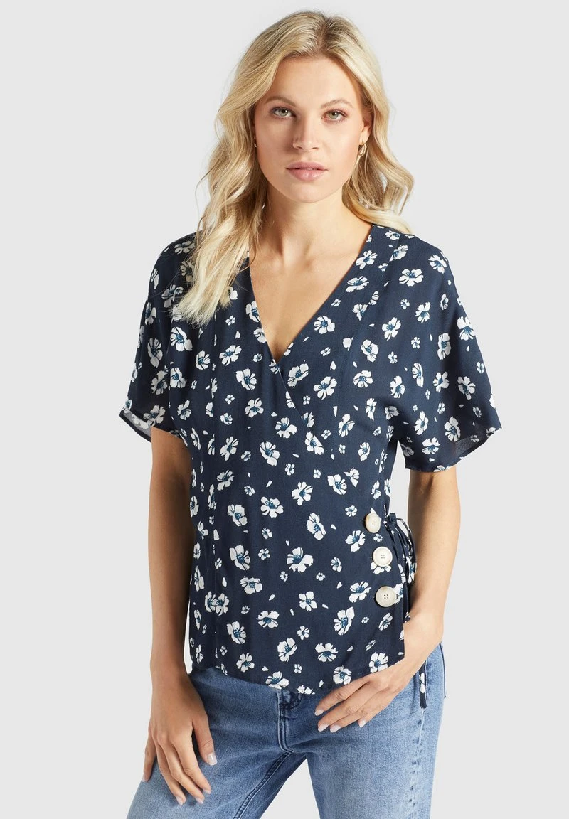 GIOVANNA - Blusa - blau-weiß geblümt Khujo GIOVANNA - Blusa - Blau-weiß Geblümt, Mujer -Ofertas KHUJO Tienda bcae584c44ec4ce2b892ee45d6f8ea46