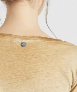 Khujo BARU - Camiseta Básica - Sand, Mujer -Ofertas KHUJO Tienda bf5e99caa42a454790477283dcc9a2b0