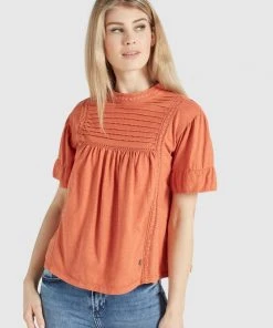 Khujo TINCA - Blusa - Terrakotta, Mujer