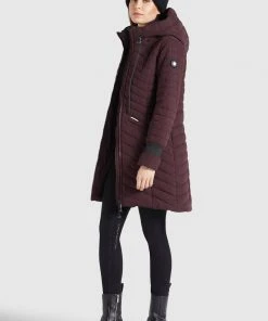 Khujo TOOTS PEACHED - Abrigo De Invierno - Weinrot, Mujer -Ofertas KHUJO Tienda c0be2afc72ee41ccb6be97111b78a77e