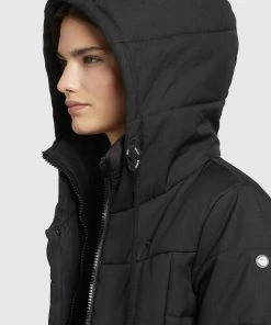 Khujo ELVA STRUCTURED - Abrigo De Invierno - Schwarz, Mujer -Ofertas KHUJO Tienda c0c8fba7f3d7493084231f4eb5eb4ad2