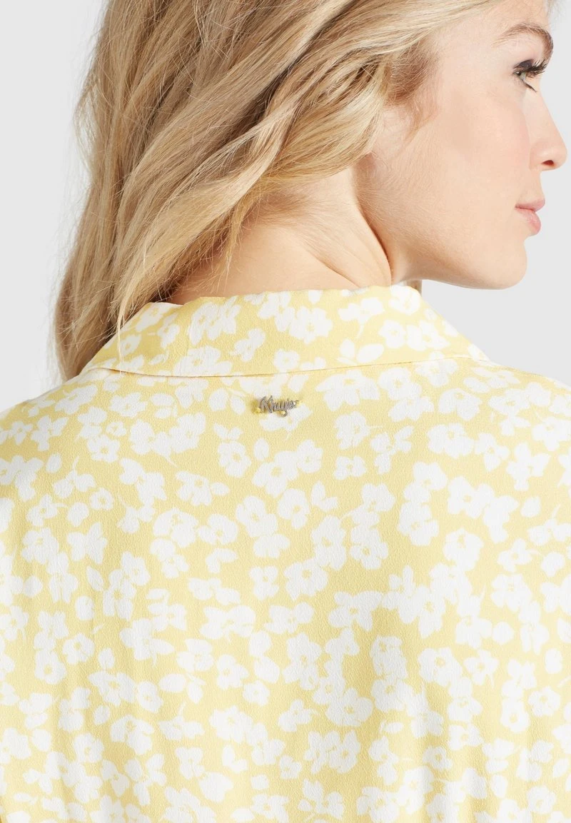 Khujo GOYA - Vestido Camisero - Gelb-weiß Geblümt, Mujer 6 Khujo GOYA - Vestido Camisero - Gelb-weiß Geblümt, Mujer - Imagen 6