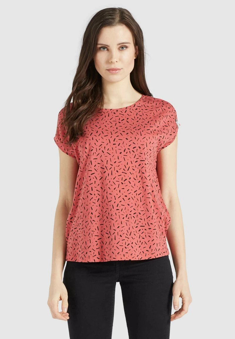 TALAJA - Camiseta estampada - rosa-schwarz gemustert Khujo TALAJA - Camiseta Estampada - Rosa-schwarz Gemustert, Mujer -Ofertas KHUJO Tienda c34229513a494ee7bd861362b0fd8bb3