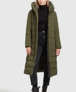 Khujo SILKE - Abrigo De Invierno - Dunkeloliv, Mujer