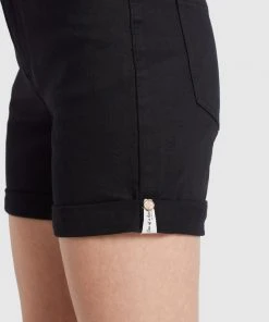 Khujo RIVEN - Shorts Vaqueros - Schwarz, Mujer -Ofertas KHUJO Tienda c7187016ba184f38bbcd8b211f58afc5