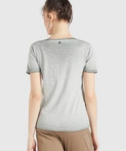 Khujo BARU - Camiseta Básica - Grau, Mujer -Ofertas KHUJO Tienda c7829af7367f4cbdb9d1167c696d61cd