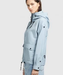 Khujo BLAIR - Chaqueta De Entretiempo - Hellblau, Mujer -Ofertas KHUJO Tienda c82d9bc5a8264460b2035709e90bf9b2