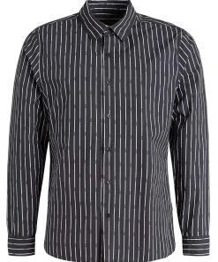 Khujo WAITE - Camisa - Schwarz Gestreift, Hombre -Ofertas KHUJO Tienda cb3363536e9945b29796797e64d6e503