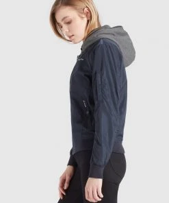 Khujo LARIFA - Chaquetas Bomber - Dunkelblau, Mujer -Ofertas KHUJO Tienda cbe6f8fcc006474b811e977e43c0374d