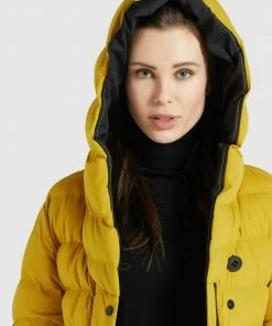 Khujo DIWANA MATT - Abrigo De Invierno - Gelb, Mujer -Ofertas KHUJO Tienda cc1cdd23e220426284bbd2765e892b50