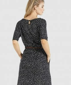 Khujo GABY - Vestido Ligero - Schwarz-weiß Gemustert, Mujer -Ofertas KHUJO Tienda cd9e5bbb265447118e548fef8f9db384