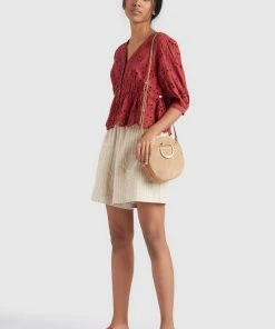 Khujo GALILEA - Blusa - Rotbraun, Mujer -Ofertas KHUJO Tienda d12bd1313d8e47bbb1b21104e011e2ae