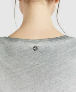 Khujo BARU - Camiseta Básica - Grau, Mujer -Ofertas KHUJO Tienda d154e3e8e8434120ae563cc6d78ae375