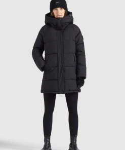 Khujo DORASI - Abrigo De Invierno - Schwarz, Mujer