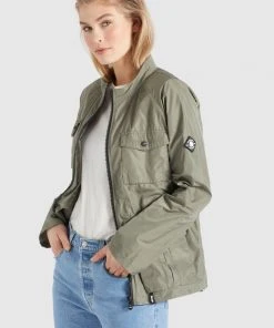Khujo FAMKE - Chaqueta De Entretiempo - Hellkhaki, Mujer