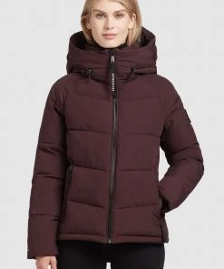 Khujo ISIDORA - Abrigo De Invierno - Weinrot, Mujer