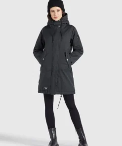 Khujo MANTEL XENIA - Abrigo De Invierno - Dunkelgrau, Mujer